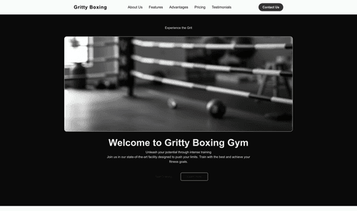 boxing-gym-gritty-website-template