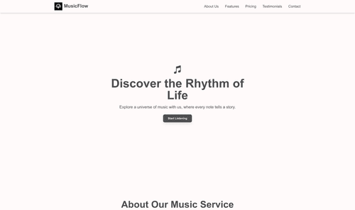 music-website-template