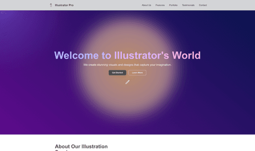 illustrator-website-template