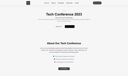 tech-conference-website-template