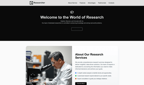 researcher-website-template