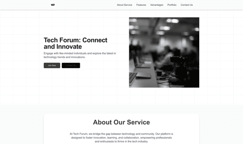 tech-forum-website-template