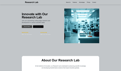 research-lab-website-template