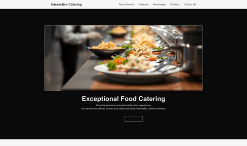 food-catering-service-interactive-website-template