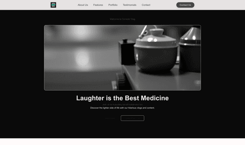 comedy-vlog-website-template