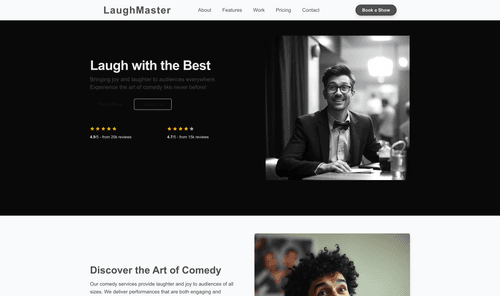 comedian-website-template