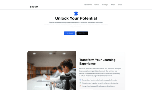 education-website-template