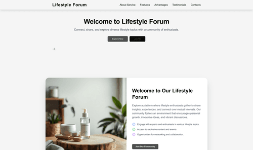 lifestyle-forum-website-template