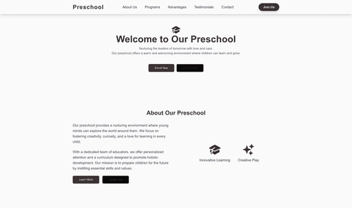 preschool-website-template