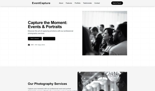events-portraits-website-template