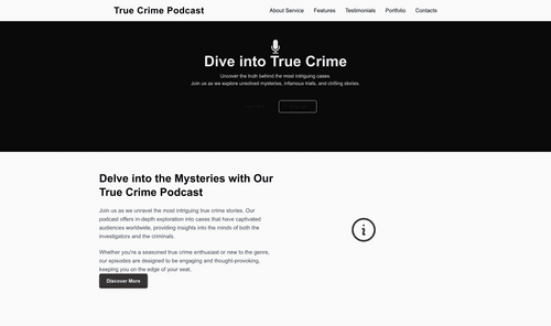 true-crime-podcast-website-template