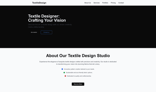 textile-designer-website-template