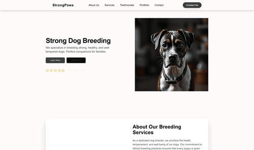dog-breeder-strong-website-template