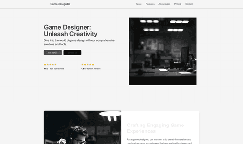 game-designer-website-template