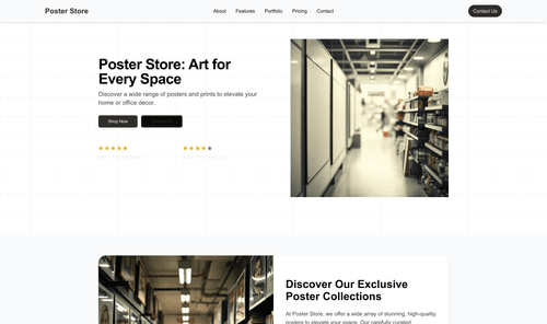 poster-store-website-template