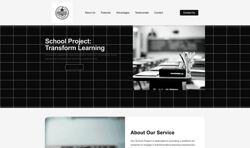 school-project-website-template