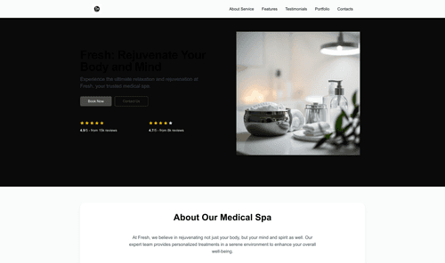medical-spa-fresh-website-template