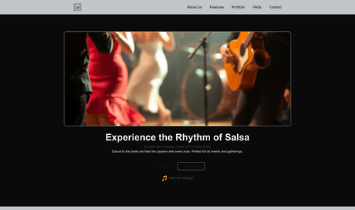 salsa-band-energetic-website-template