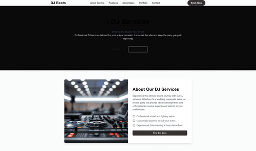 dj-website-template