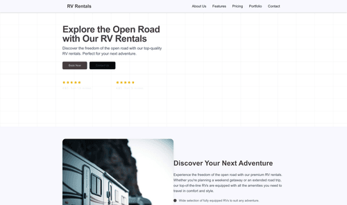 rv-rentals-company-website-template