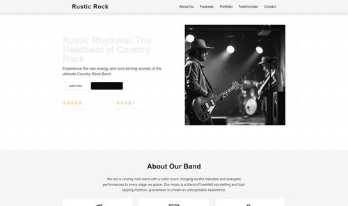 country-rock-band-rustic-website-template
