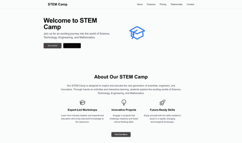 stem-camp-website-template