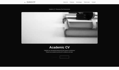 academic-cv-website-template