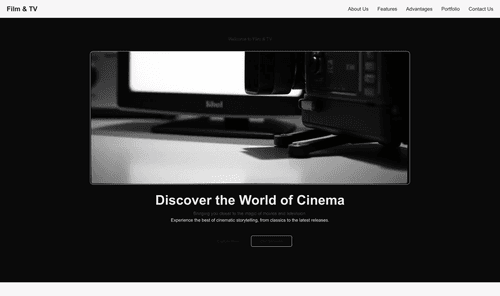 film-tv-website-template