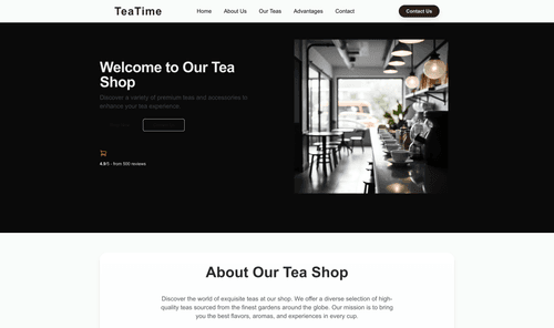 tea-shop-website-template
