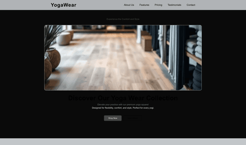 yoga-wear-store-website-template