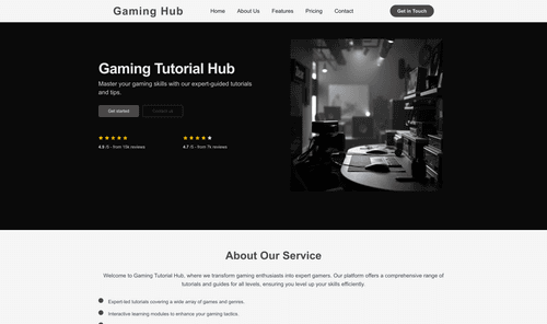 gaming-tutorial-hub-dark-website-template