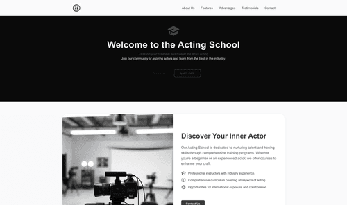 acting-school-website-template