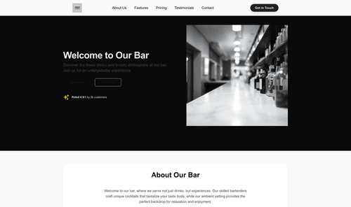 bar-website-template
