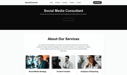 social-media-consultant-website-template