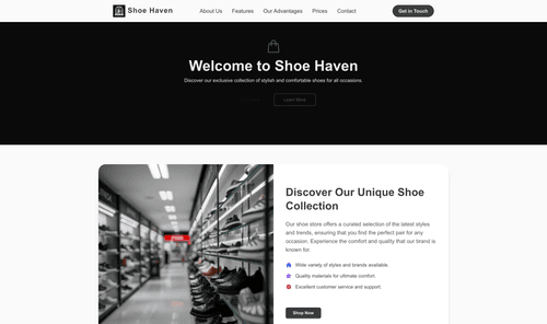 shoe-store-website-template