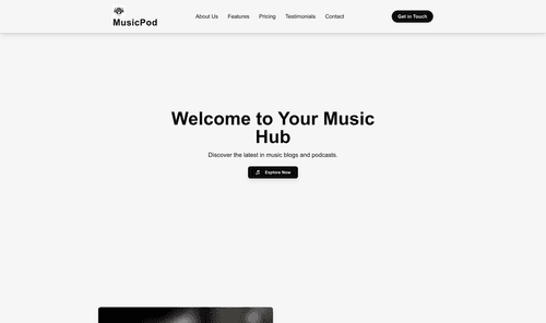 music-blog-podcast-website-template