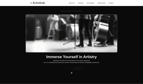 performing-arts-website-template