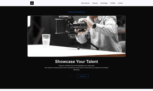 acting-resume-website-template
