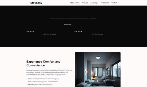 apartments-hostels-website-template