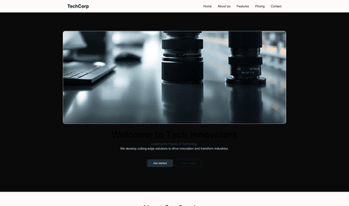 tech-company-website-template
