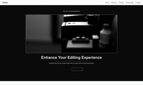 editor-website-template