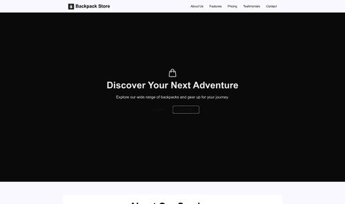 backpack-store-website-template