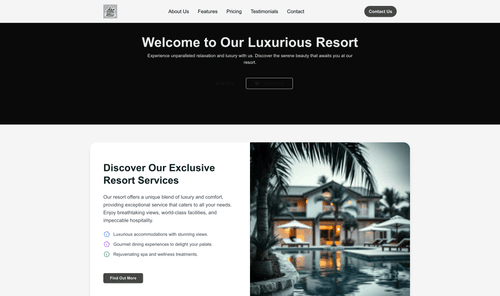 resort-website-template