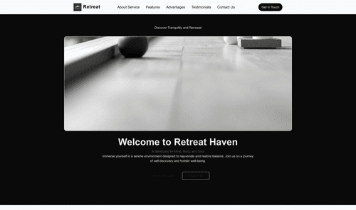 retreat-website-template