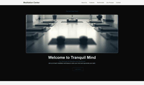 meditation-center-website-template
