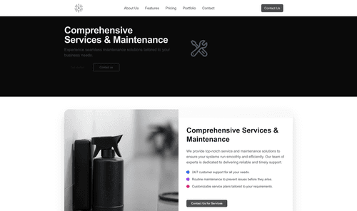 services-maintenance-website-template