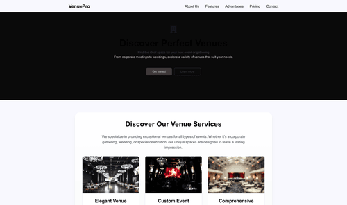 venues-website-template
