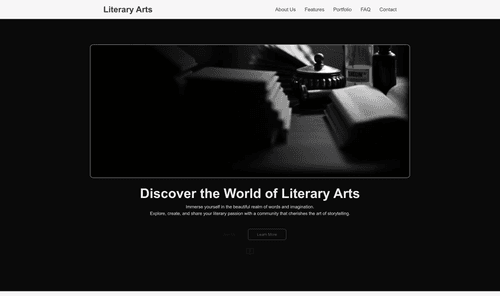 literary-arts-website-template