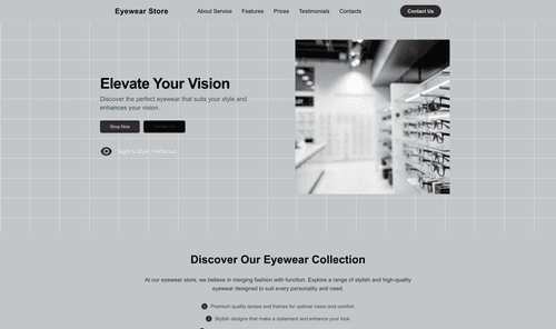 eyewear-store-website-template