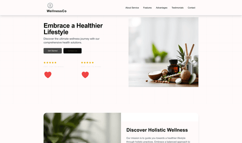health-wellness-website-template